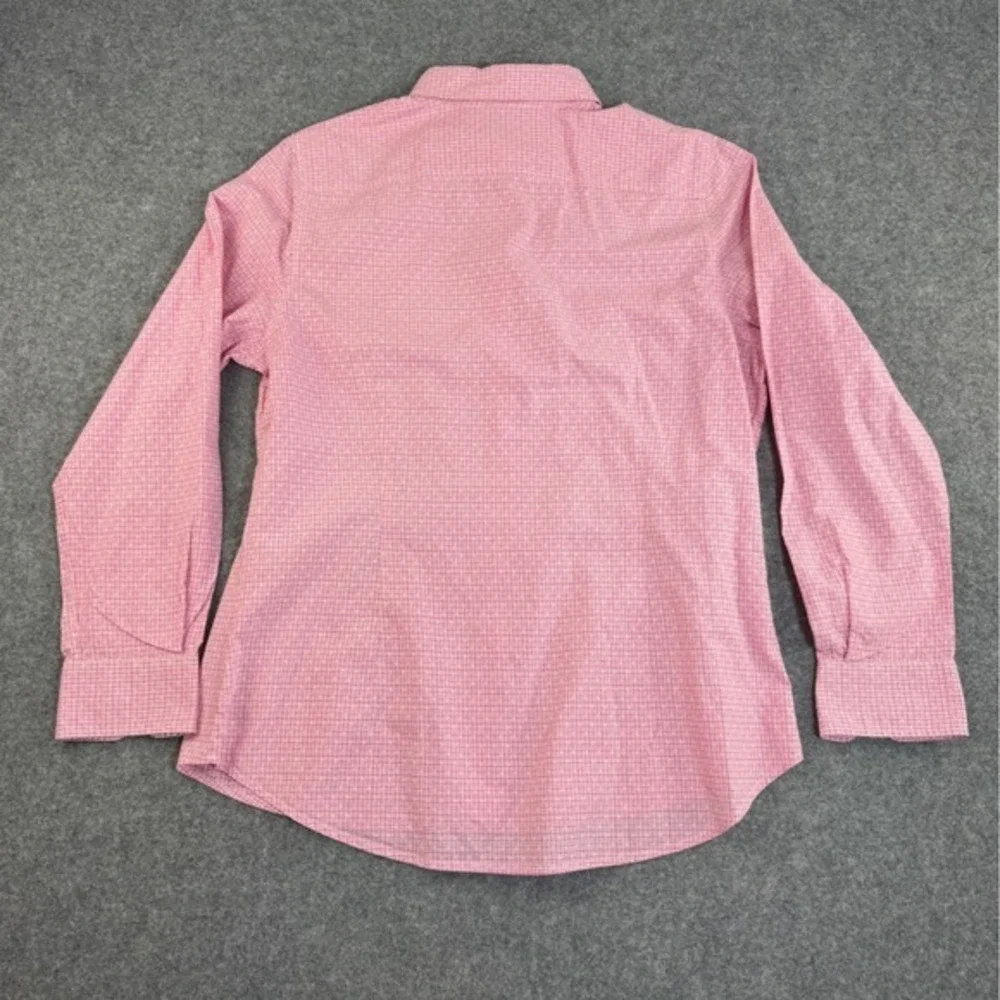 R M Williams Men's Pink‎ Gingham Long Sleeve Button Down Shirt Size 14 - Picture 2 of 7